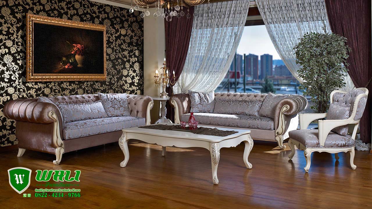 Sofa Tamu Mewah Elegan Model Eropa Terbaru 2017 Wali Furniture